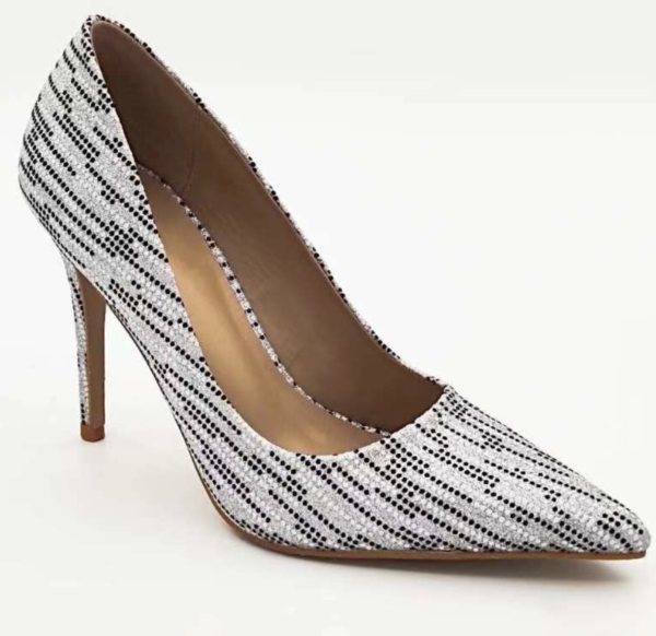 Black, Grey & White Spotted Pumps
