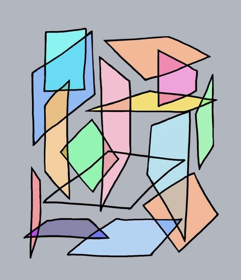 Geometric artwork selected for M9 Art